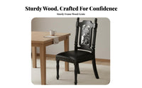 Upholstered Highrear Chair Retro Retro Design Upholstered Highrear Seat Nailhead Three-Piece Set Stain Resistant
