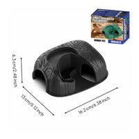 Reptile Food Water Hide Multifunction Cold-Blooded Pet Hideout Easy to Clean