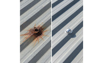 150 Pieces Metal Roof Screw Cap Round Metal Roof Screw Caps Silver-Colored Low-Profile for Roofers