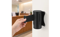 Wall-Mounted Retractable Belt Barrier | Space-Saving, Retractable Belt Barrier with Wall wall bracket, Compact, for Entryways