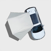 Car Side Awning Tent for Outdoor Camping with Suction Cups and Black Coating