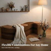 Accordion Paper Bench Space-Saving Collapsible Paper Stool Foldable Design