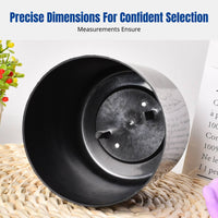 Black Flower Pot, sturdy Nursery Pot, Home Garden Planter, minimalist design