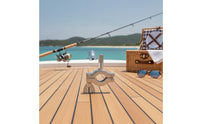 Fishing Rod Bracket with tube Clamp Stainless Steel Fishing Rod Holder with Tube Fastener Easy to Install Hardware for Anglers