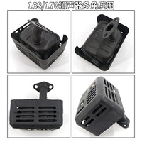 Gasoline Engine Water Pump Spare Parts 168F 170 Power Trowel Micro Cultivator Muffler GX160 Exhaust Pipe Silencer
