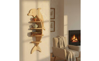 Wooden Wall Shelf Space Saving Decorative Wall Shelf Retro Design