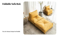 Transformable Sleeper Chair Foldable Design Transformable Armchair Bed Versatile Minimalist Design for Students, Guests