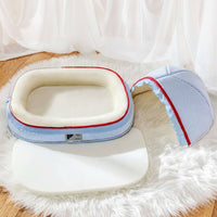 Cat Cradle Bed Every Season Semi Enclosed Hooded Design Semi Enclosed Pet Bed for Cats