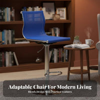 Low-Back Mesh Chair Adjustable Height Office Furniture Space-Saving for Students