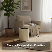 Large Capacity Indoor Garbage Can Easy to Clean Modern Minimalist Trash Can Long-Lasting Thickened Body Aperture Top Waste Bin Removable Inner Buckets for Living Room, Kitchen, Bedroom, Bathroom