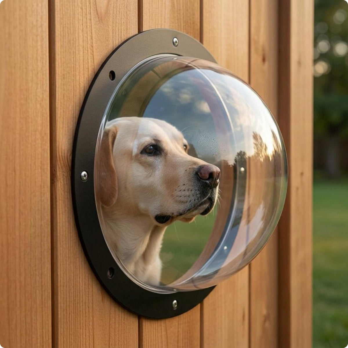 Transparent Pet Window Cover Easy to Clear Pet Window Dome Space Saving for Dogs