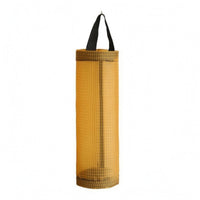Mesh Hanging Storage Bag Uncovered Top Wall Hanging Storage Bag Black Handles