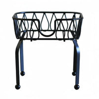 Iron Keg Stand Elevated for Easy Pouring Metal Jar Holder Compact Storage