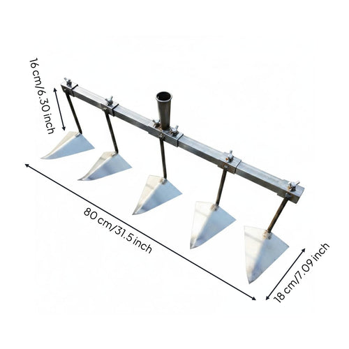 Adjustable Row Spacing Hoe Forged Detachable Furrow Creator for Farmers