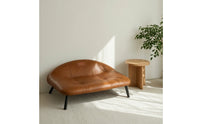 Pet Sofa Elevated Pet Bed with Legs Leather-Look for Living Room, Cats