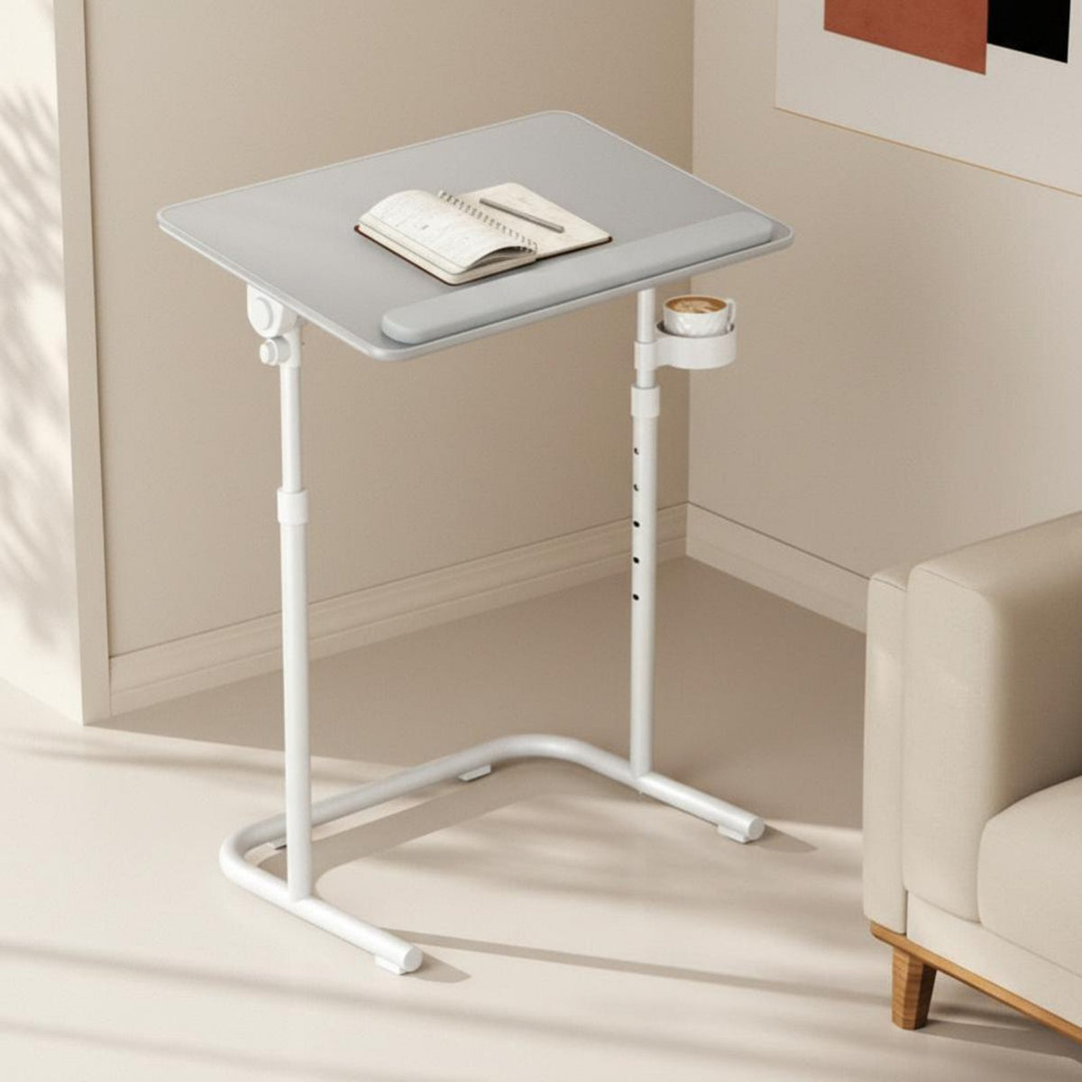 C-Shaped Adjustable Desk Phone & Tablet Slot Adjustable C-Shaped Table
