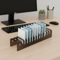Acrylic Tile Display Stand Large Capacity Stone Sample Organizer for Contractors