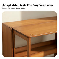Foldable Computer Desk Portable Small Folding Desk Installationcomplimentary for Bedroom