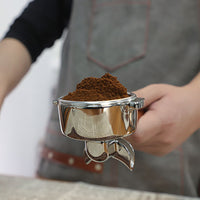 Italian E61 Espresso Machine Portafilter Double Shot Stainless Steel Wood Handle Universal Single Spout 58mm