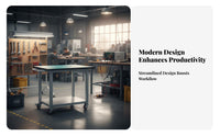 Lockable Wheels Anti-Static Rolling Cart Heavy-Duty Frame Wheeled Inspection Table Multi-Scene Versatility Rolling Work Table Scratch-Resistant Top for Technicians, Factory Workers, Engineers, Laboratoryoratory Oratory, Warehouse, Electronics Repair Shop