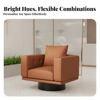 Scalloped Back Armchair Modern Design Single Sofa Minimalist Aesthetic Ergonomic Backrest for Adults, Renters, Office, Clubhouse