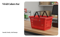 Shopping Basket Lightweight Supermarket Hand Basket Large Capacity Retail Equipment for Shoppers, Store Owners, Snack Shop, Dormitory, Kitchen