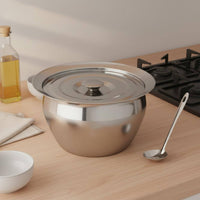 Stainless Steel Oil Strainer Pot Extra Thick Grease Keeper with Strainer