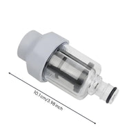 Pressure Washer Inlet Strainer Stainless Steel Mesh Water Pump Suction Strainer Quick Connect Inline Hose Separator for Washing Car, Patio Cleaning