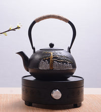 典工堂铁壶 仿日本南部铸铁壶 双铁崖柏生铁壶 烧水壶 茶具茶壶