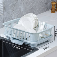 Covered Dish Rack, Multi-Functional Draining Organizer