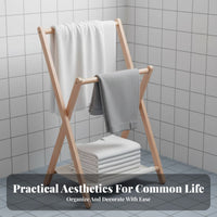 Foldable triangular frame Garment Stand Minimalist design Household Organizer for Bathroom