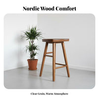 Backless Saddle Stool Nordic Design Backless Saddle Perch Minimalist Design