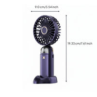Rotating Head Infant Meal Cooling Fan Adjustable Speeds USB Desktop Fan 3-Speed Settings Non-Slip Base for Babies, Parents, Nursery, Travel