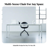 Sculptural Armchair Height Adjustable Desk Chair Easy Assembly for Young Adults