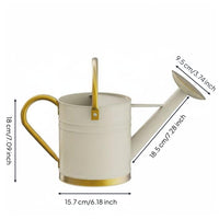 Long Spout Watering Can Leak-Resistant Metal Watering Pot Accents Gardening Tool for Balcony, Office