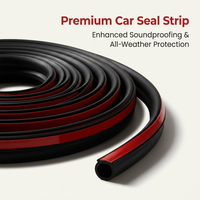 Universal Truck Hood Seal Strip, Car Door Rubber Sealing Strip, Automotive Weath #variant:Large D-shape with waterproof groove, 12x14mm