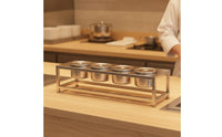 Condiment Station Featuring Cup Compartments Holders Countertop Stainless Steel Condiment Organizer Easy to Clean Sauce Holder for Buffets
