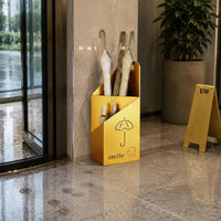 Partitioned Umbrella Storage Rack Sturdy Steel Metal Umbrella Stand Stable