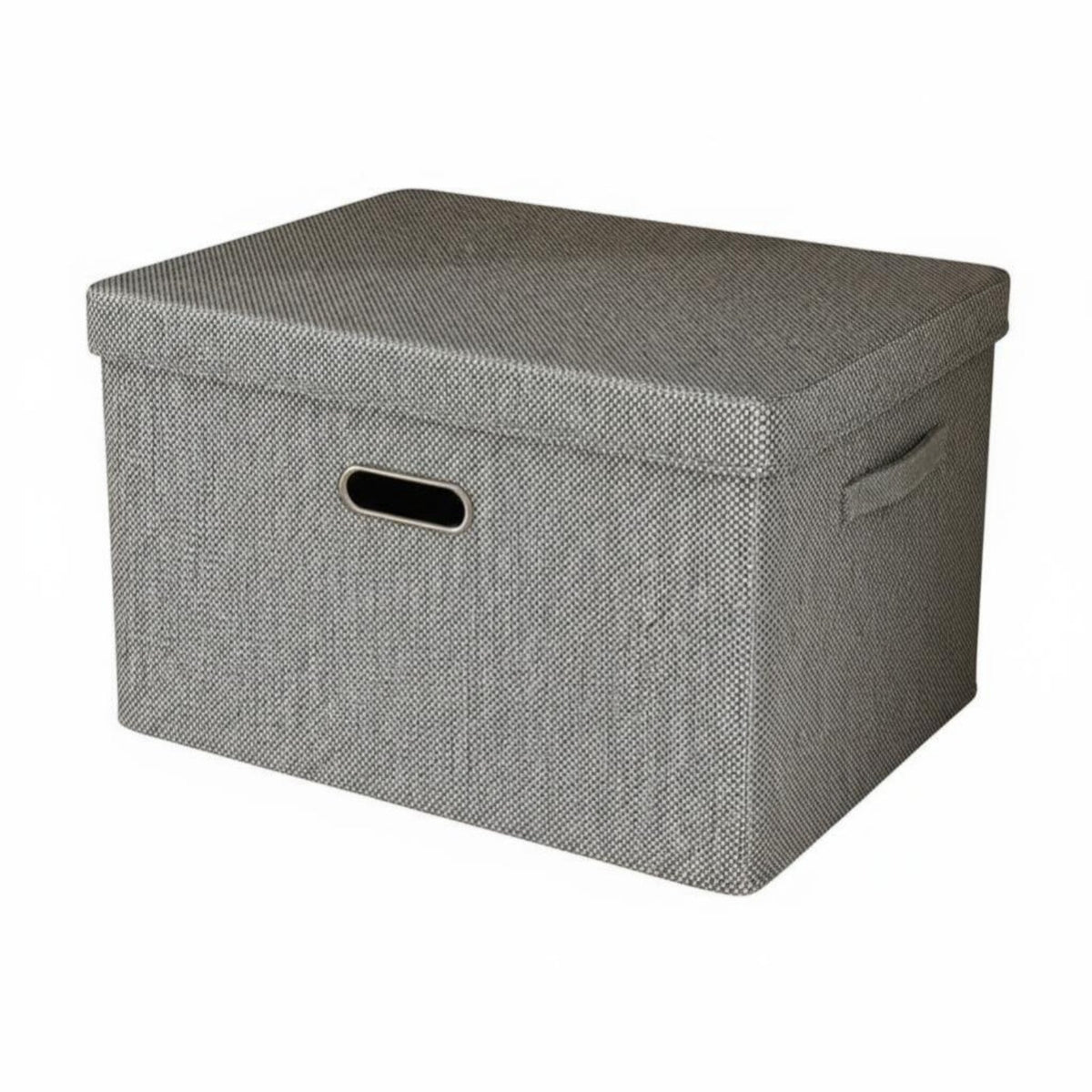 Lidded foldable container Large Capacity Lidded textile Box Foldable Design