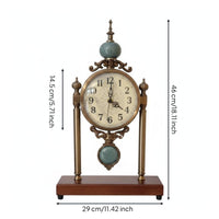 Retro Wooden Timepiece Decorative Home Decor Roman Numerals
