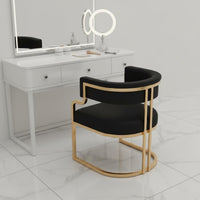 Comfortable Minimalist Salon Chair Ergonomic Design Upholstered Armchair Easy to Clean for Reception Area, Negotiation Room