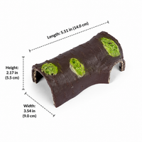 Snake Hide for Shedding, Vivarium Decoration, Naturalistic Resin Reptile Cave for Gecko & Snake, 14x9x5.5cm Luminous Shelter