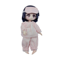 ob11娃衣GSC粘土人花边睡衣12分bjd娃娃衣服眼罩Ymy宽松P9套装