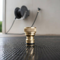 Brass Quick Connector Long-Lasting Car Wash Hose Nozzle Adapter Leak-Proof Sink Faucet Hose Adapter Universal Fit for Gardening, Laundry