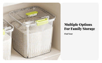 Moisture-Proof Rice Storage Bin Complimentary Rice Storage Container Includes Measuring Cup for Families