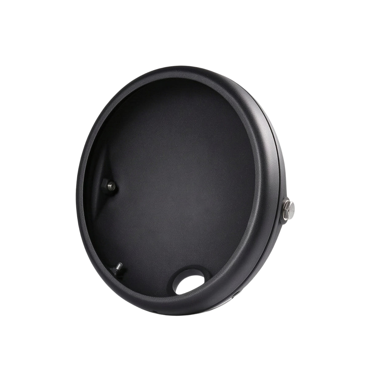 Matte Black 7-Inch Headlight Shell Universal Fit 7-Inch Headlight Housing Round Hardware Sturdy for Cafe Racer Projects