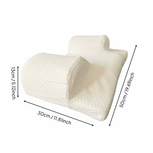 Back Sleeping Pillow Posture Correcting Anti Wrinkle Pillow Hidden Zipper