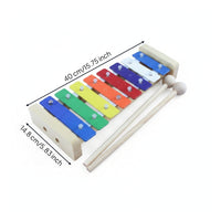Stepped Layout Children's Percussion Xylophone Early Education Xylophone with Mallets Educational Kids Instrument Hand-Eye Coordination for Play