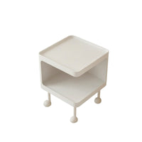 Nightstand with Light Modern Bedside Table with Shelf Versatile Furniture for Living Room
