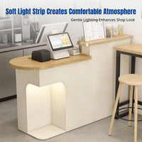 Modern Minimalist Cashier Counter, Small Bar Table, Reception Desk, for Boutiques, Tea Shops, Offices